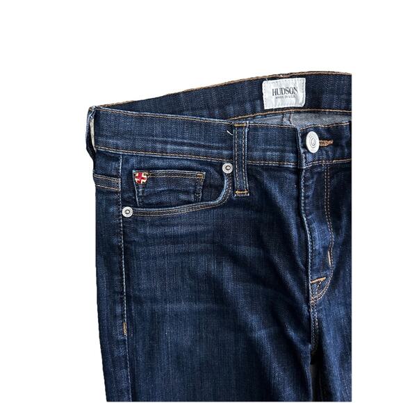 Hudson Elle Midrise Baby Boot Dark Blue Denim Jeans Women’s 26 - Picture 3 of 8